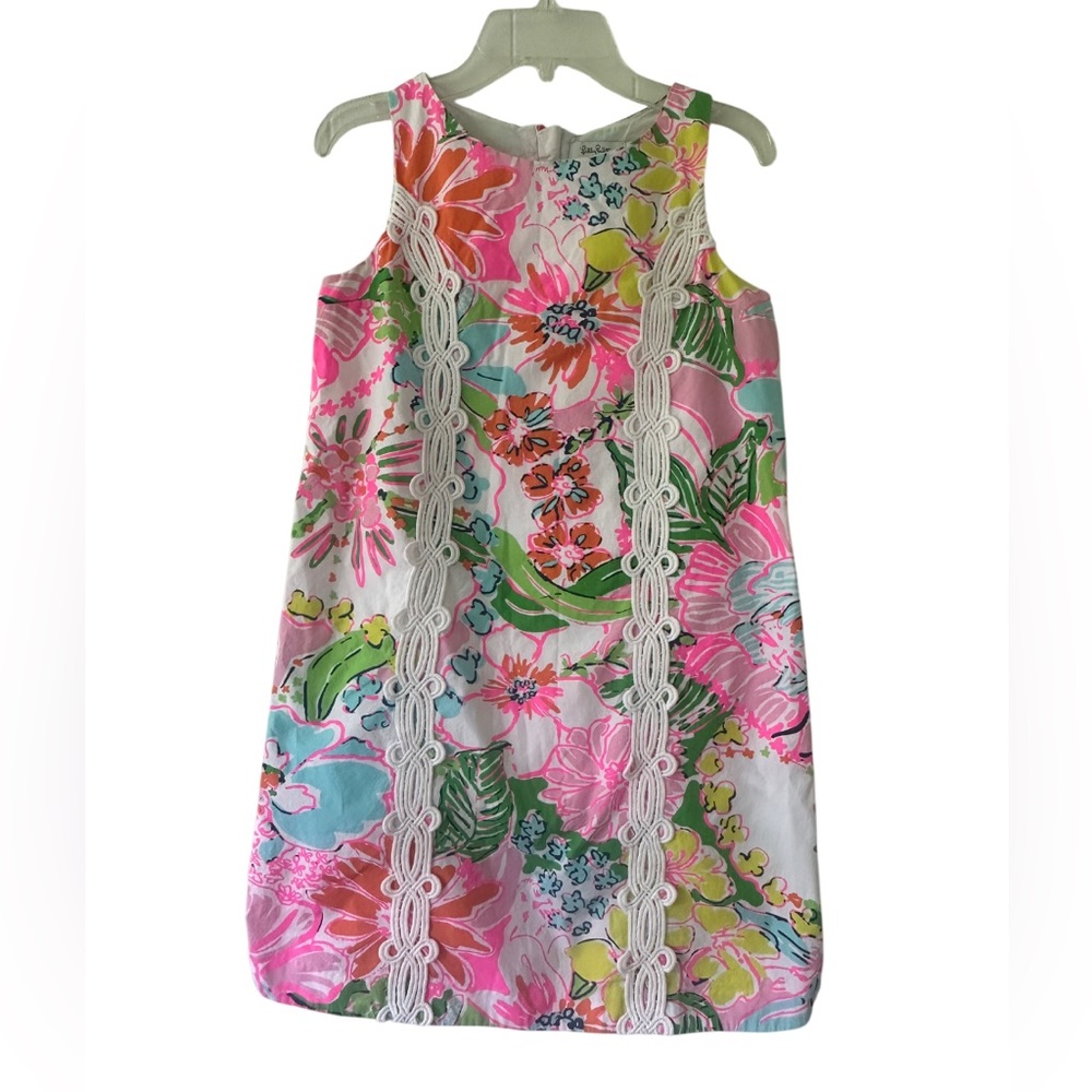 NWOT Lilly Pulitzer Nosey Posie Shift Dress Girl’s size L (10/12)